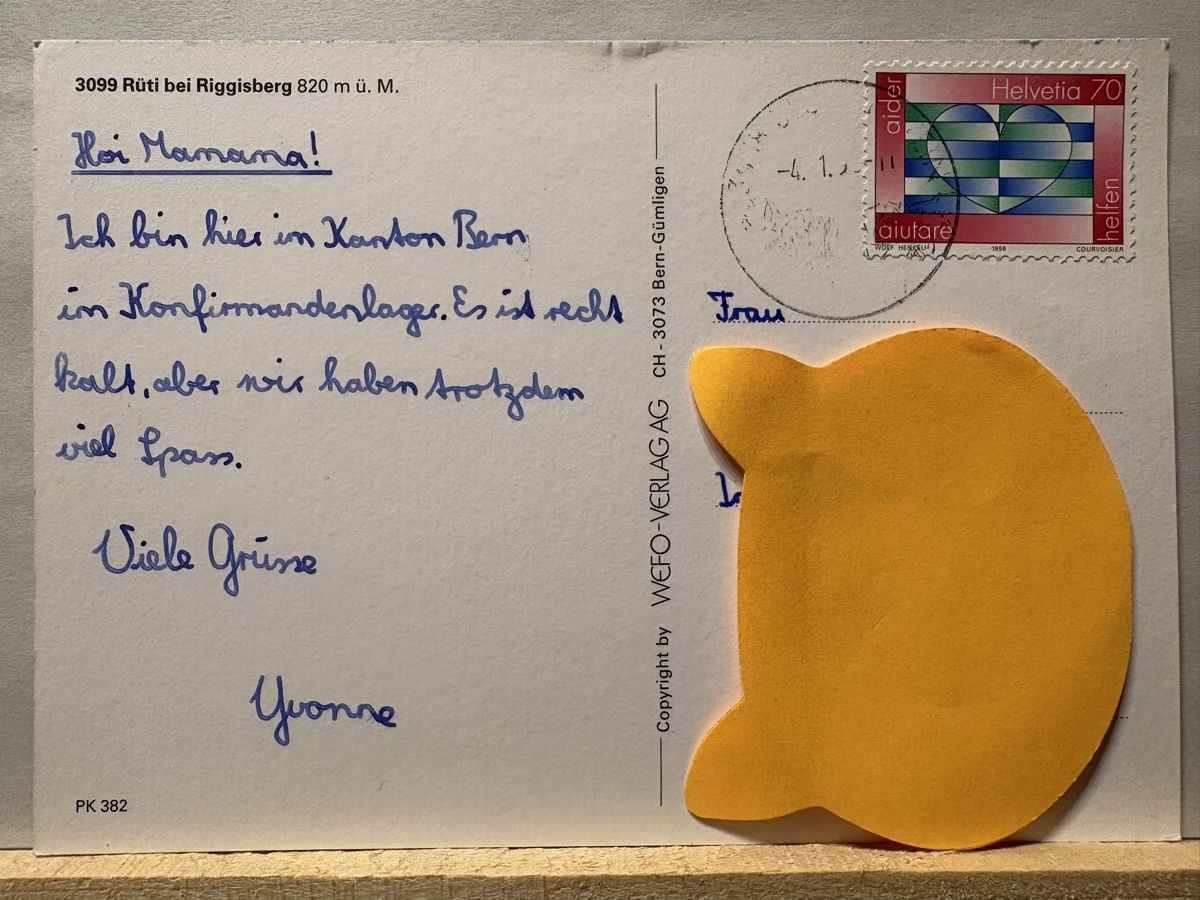 Ansichtskarten: AK von Rüti – Gebraucht aus Rümlang von Brieftaube1 1