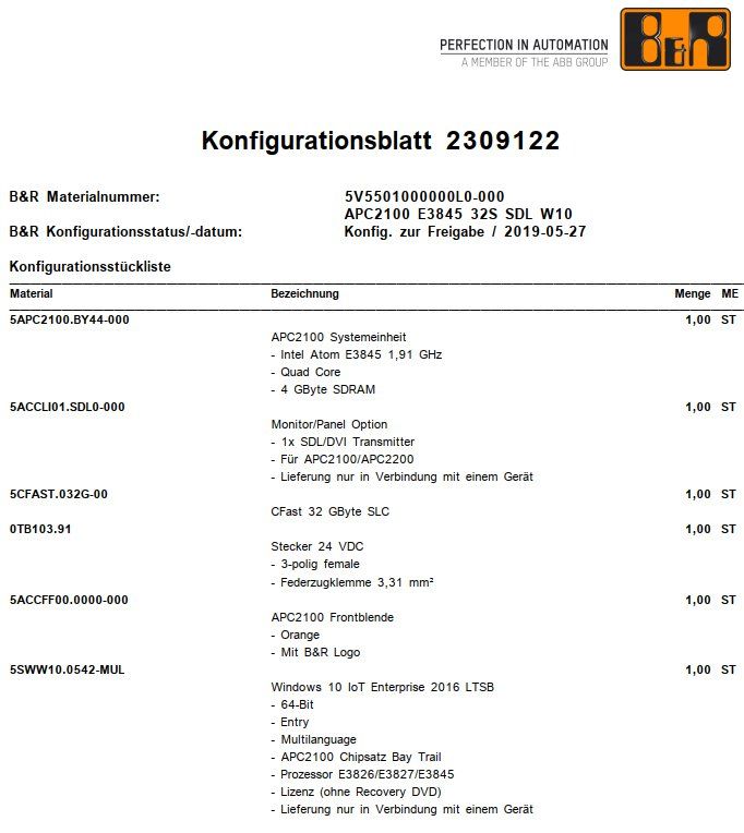 PC: B&R Industrie-APC 2100 – Nuovo e nell'imballaggio originale da Wohlen AG venduto da pro_w758
