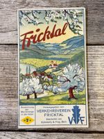 Vintage Wanderkarte Verkehrsverein Fricktal