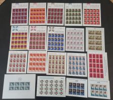 Lot mit 19 postfrischen Bogen Liechtenstein **
