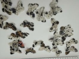 Stoffapplikationen Schmetterlinge bestickt neu