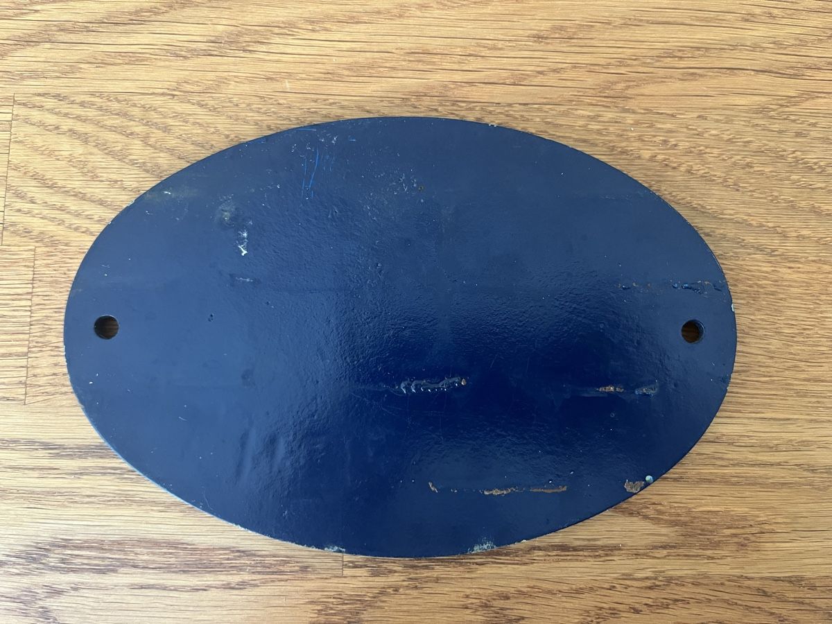Insegne: Hausnummer 9 Schachenstrasse Schild oval blau – Usato da Sursee venduto da abcdxyz 3