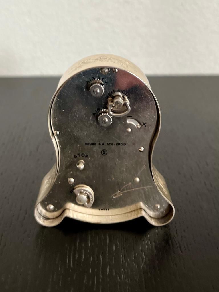 Reuge Stand- & Wanduhren: Reuge, Silvered Table Clock 🎁 – Gebraucht aus Morges von Audemars07 1