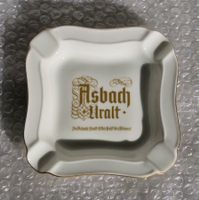 Vintage Aschenbecher Asbach Uralt, Heinrich Porzellan weiss