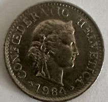 Seltene Schweizer 5 Rappen Münze von 1964 🇨🇭