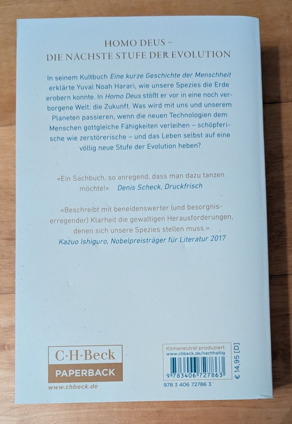 Livres: Yuval Noah Harari - Homo Deus – D'occasion à Aadorf par Globi81 1