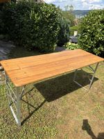 Festbank Migros Folding table Wood Metal