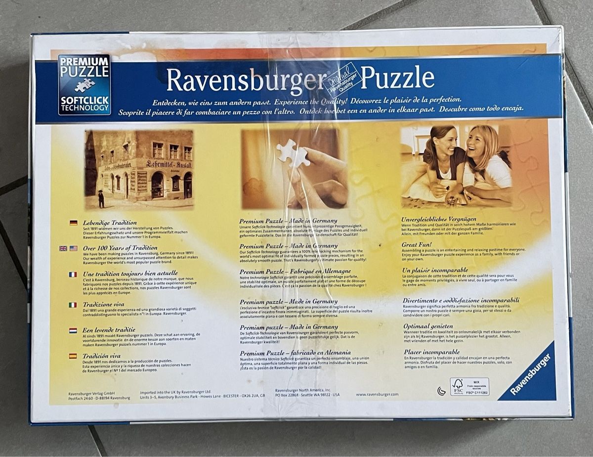 Ravensburger Puzzle: Ravensburg Puzzle 1000 – Nuovo (secondo la descrizione) da Obergösgen venduto da File75 1