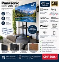 Panasonic TV W95A 65 Zoll 4K LED mit TV-Ständer
