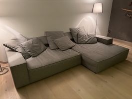 Sofa Eckgruppe Interio Finley hellgrau, sehr bequem * canapé