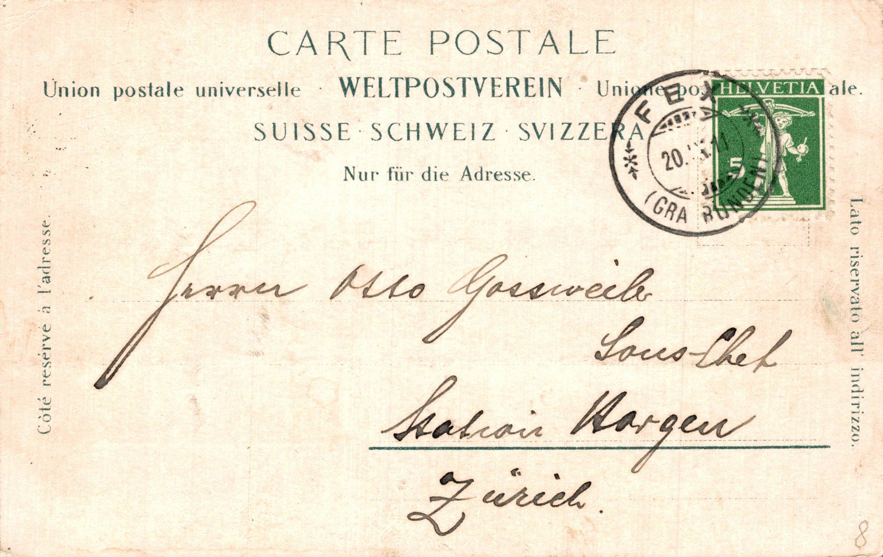 Cartoline postali: Edelweisshalde und Fexgletscher – Usato da Bronschhofen venduto da Astore 1