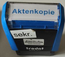 Stempel Aktenkopie, trodat Printy 4911