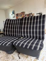 Oldtimer Sitze Set kariert schwarz weiss guter Zustand