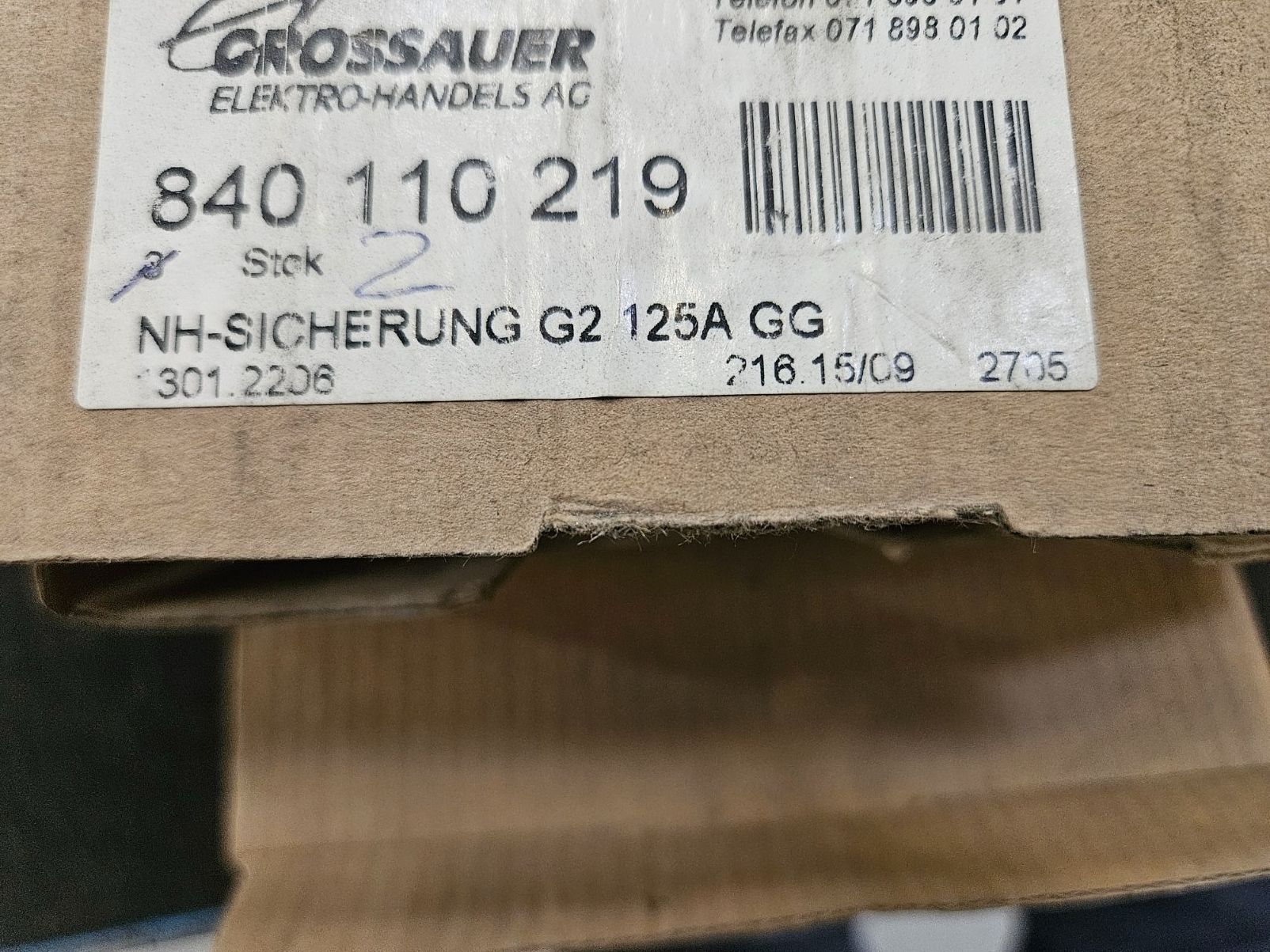 Alimentazione elettrica: NH Sicherung G2 100A GG – Usato da Lienz venduto da Gmetalltechnik 1
