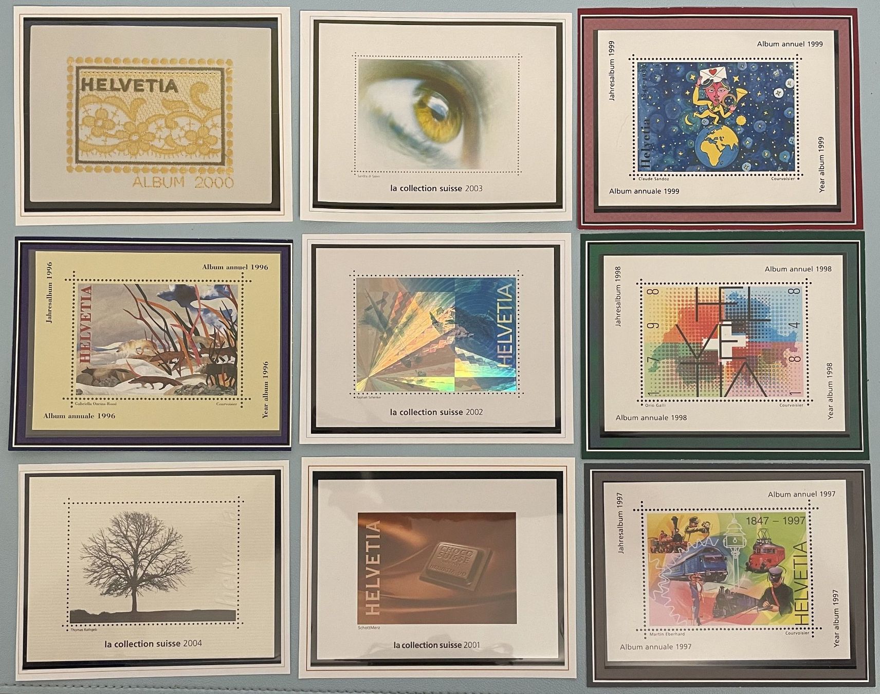 Alle Briefmarken: 9 verschiedene Vignetten – Gebraucht aus Eggersriet von stamp303
