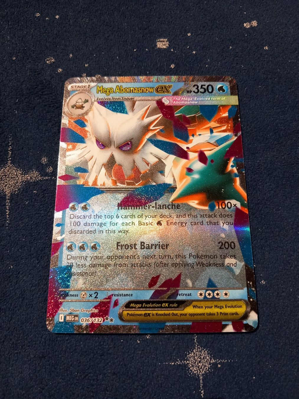 Pokémon Carte collezionabili: Mega Abomasnow EX HOLO Rare (EN) Mega Evolution - MEG 036 – Nuovo (secondo la descrizione) da Hinterfultigen venduto da Marcel2112