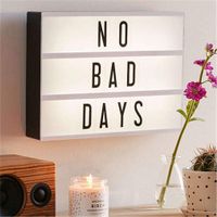 Lightbox LED Leuchtkasten mit Buchstaben und Symbolen
