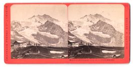 Stereo-Fotografie Jungfrau, vue prise de