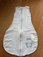 Babyschlafsack Jacky grau mit Nilpferd Grösse 74/80
