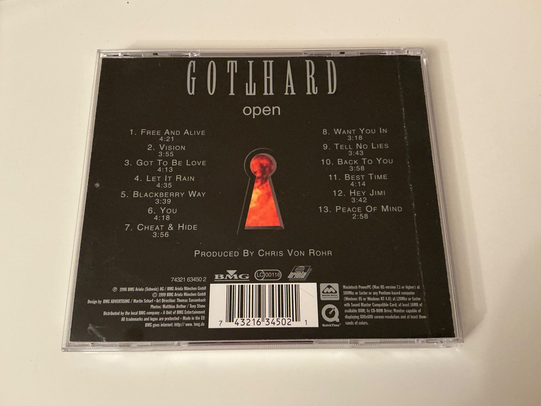 CDs: Gotthard / open / 1998 – Gebraucht aus Dübendorf von Shreck 1