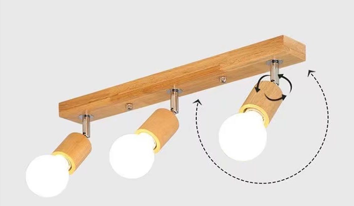 Lampadari & plafoniere: Holz Deckenstrahler 3 Flammig – Nuovo e nell'imballaggio originale da Geneve venduto da Titi2008 3