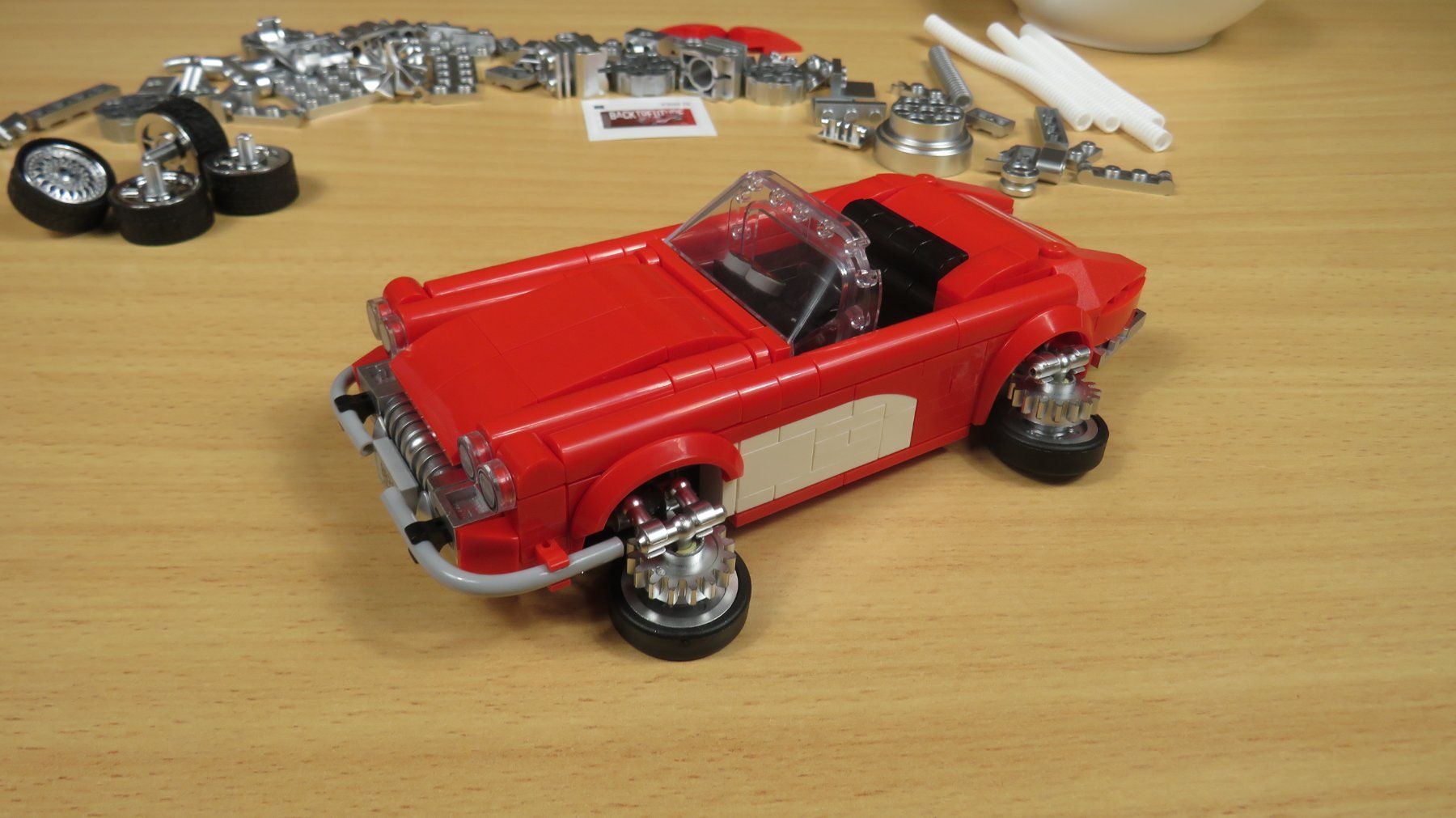 Kit di costruzioni: Powerblock / Happybuild - Corvette C1 - Klemmbausteinset – Nuovo (secondo la descrizione) da Arboldswil venduto da Lubber 3