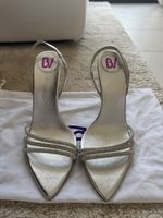 Bettina Vermillon Crystal Stiletto Heels