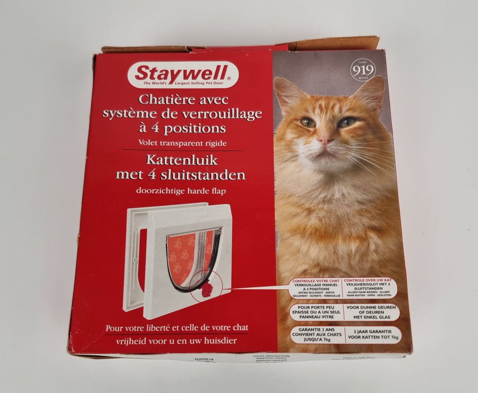 Katzenklappen: Katzenklappe mit 4-Weg verschluss – Gebraucht aus Urtenen-Schönbühl von Restwert_Schoenbuehl 4