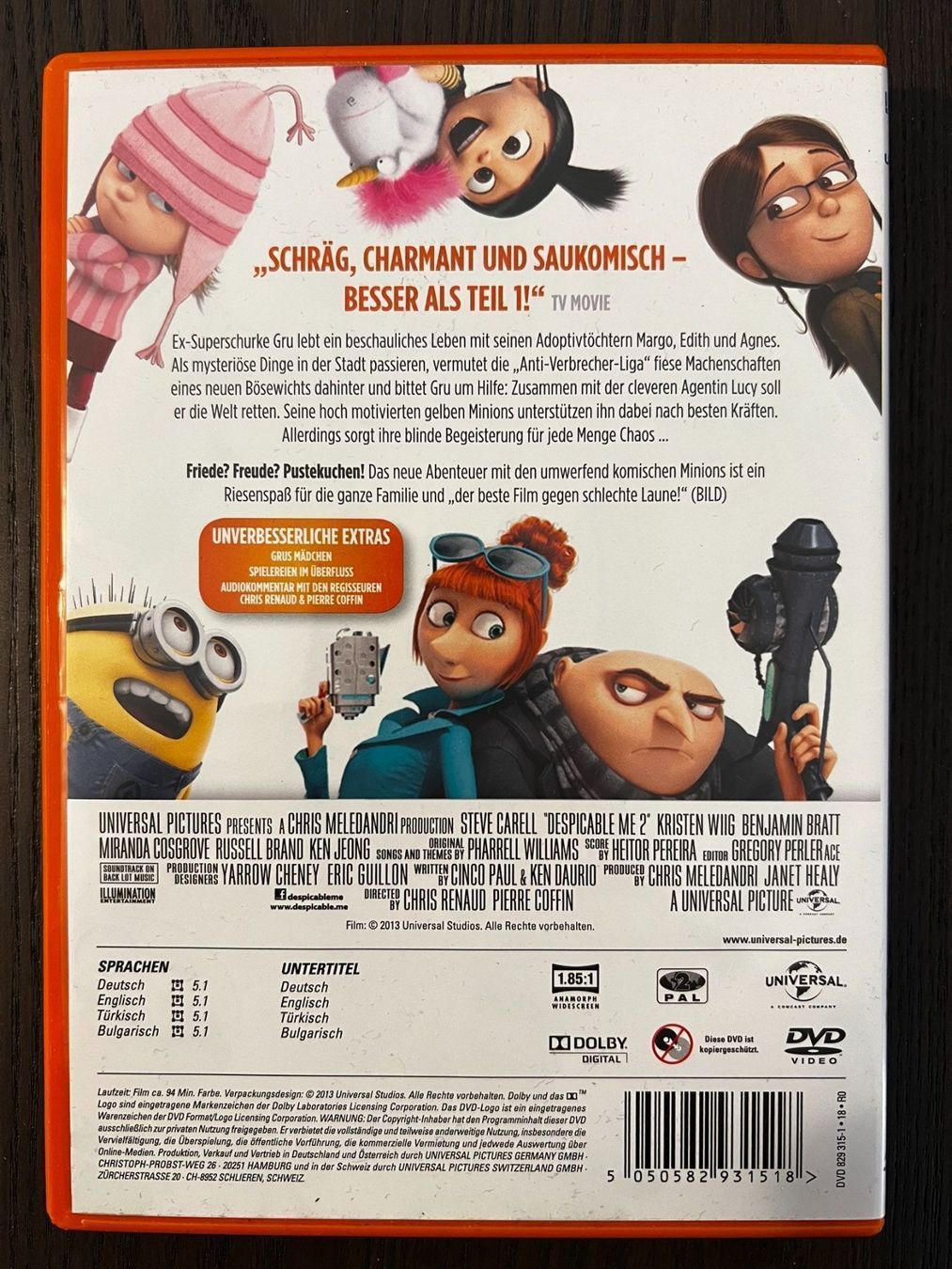 Tutti i DVDs: Ich - Einfach unverbesserlich 2 – Usato da Zürich venduto da FilmFreunde 1