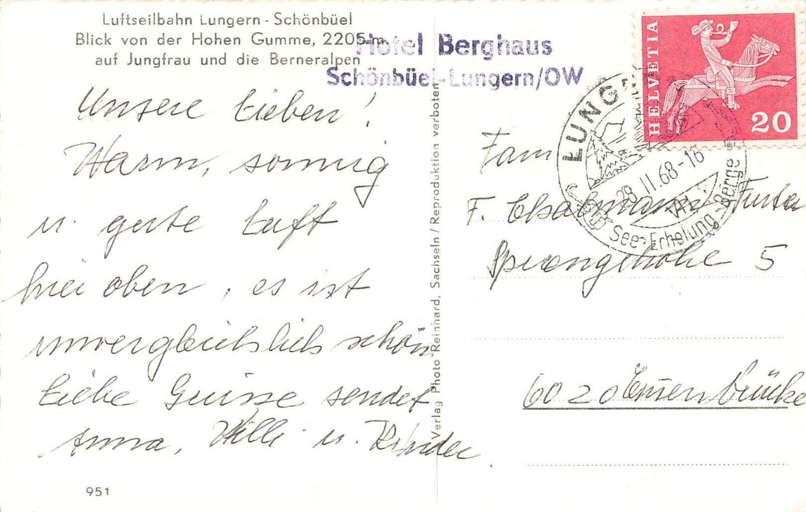 Cartes postales: Lungern – D'occasion à Biasca par Blenio71 1