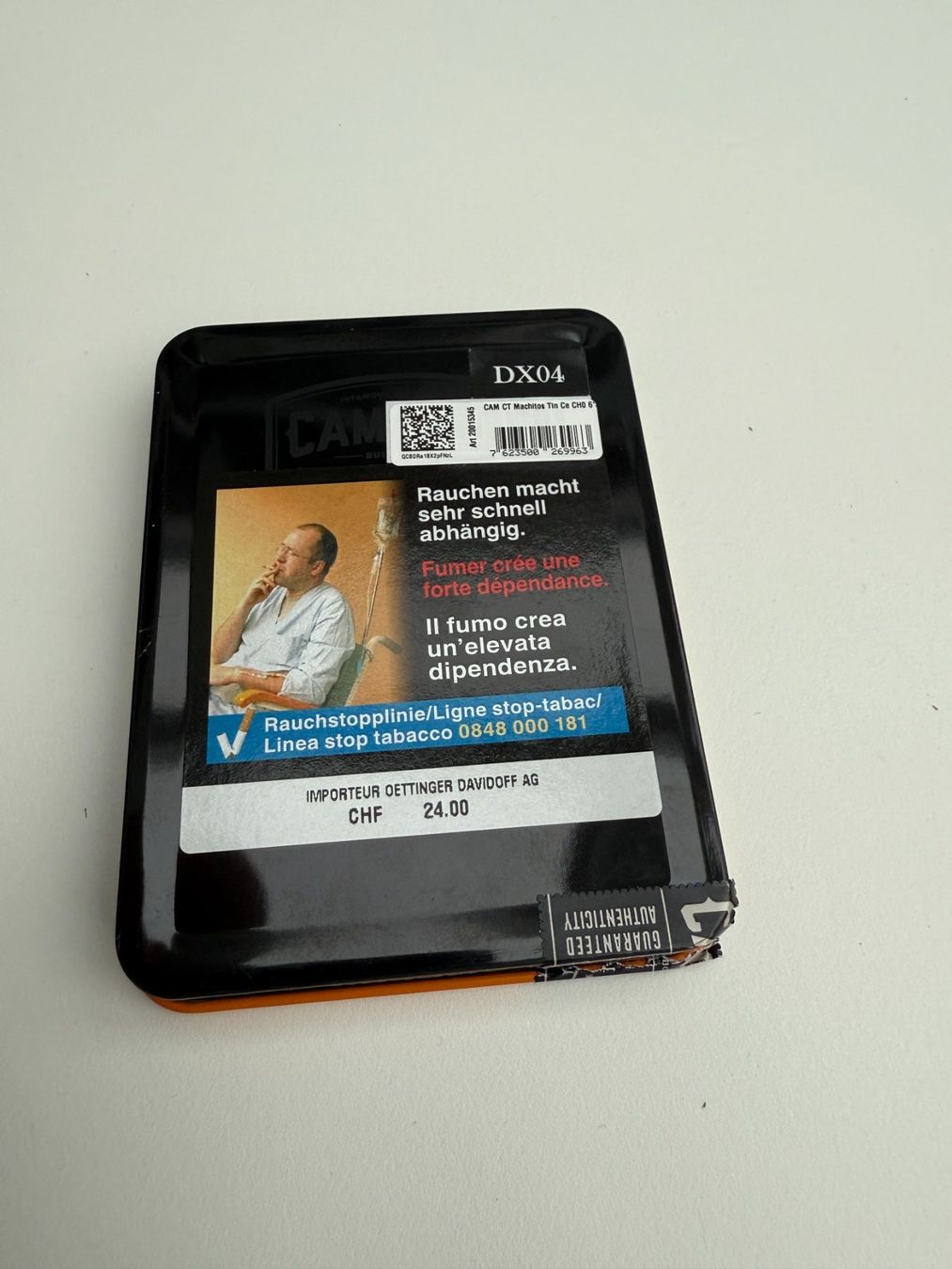 Altri Prodotti per fumatori: Metall Zigarillo-Box Camacho Connecticut Machitos, TOP – Nuovo (secondo la descrizione) da Unterengstringen venduto da Tnovus 4