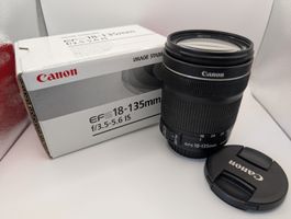 Canon EFS 18-135mm f/3.5-5.6 IS - Objectif d'occasion 
