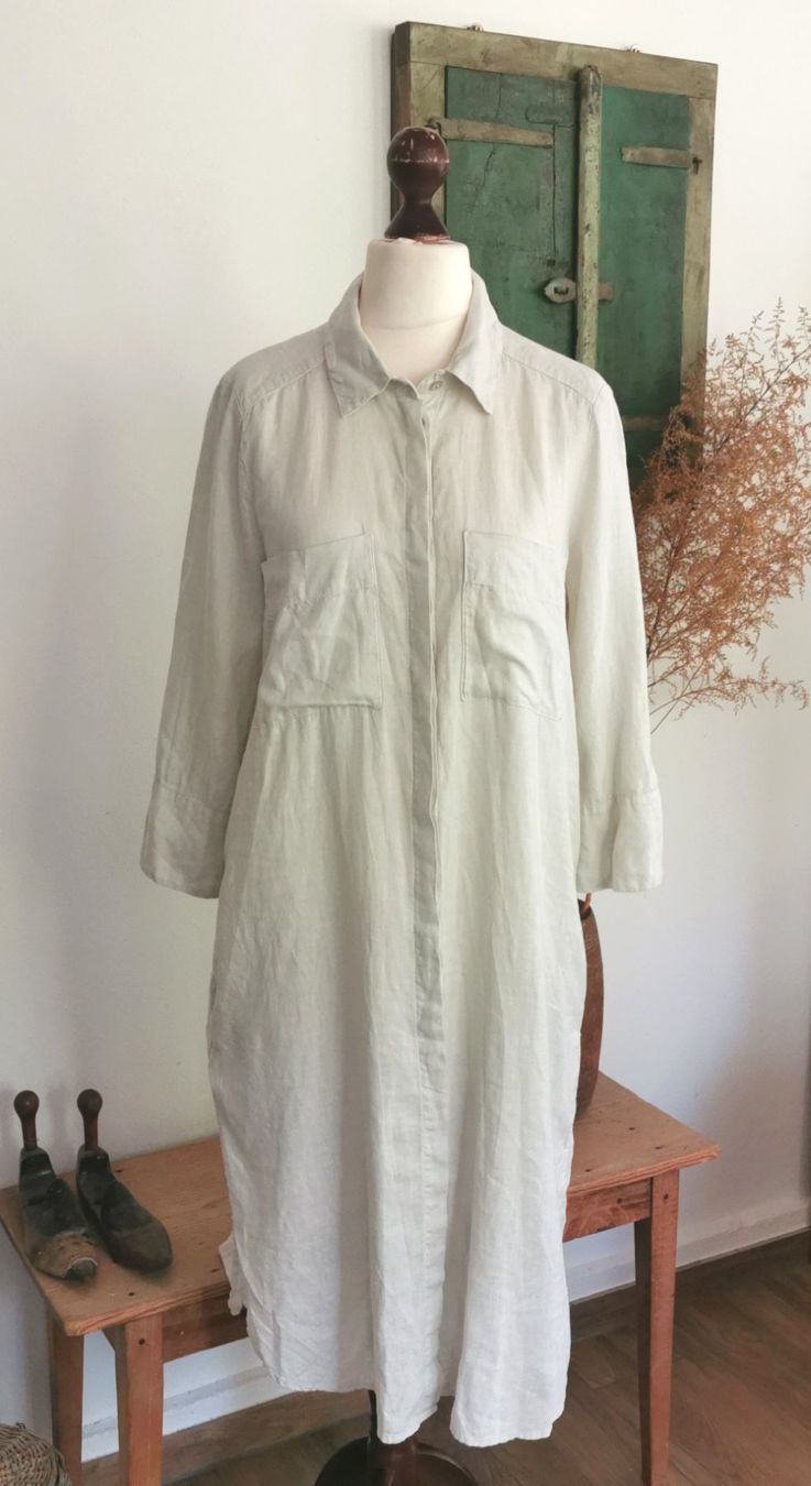Vestiti: Backstage tolles Leinen Hemdkleid Gr. M – Usato da gachnang venduto da tibus1