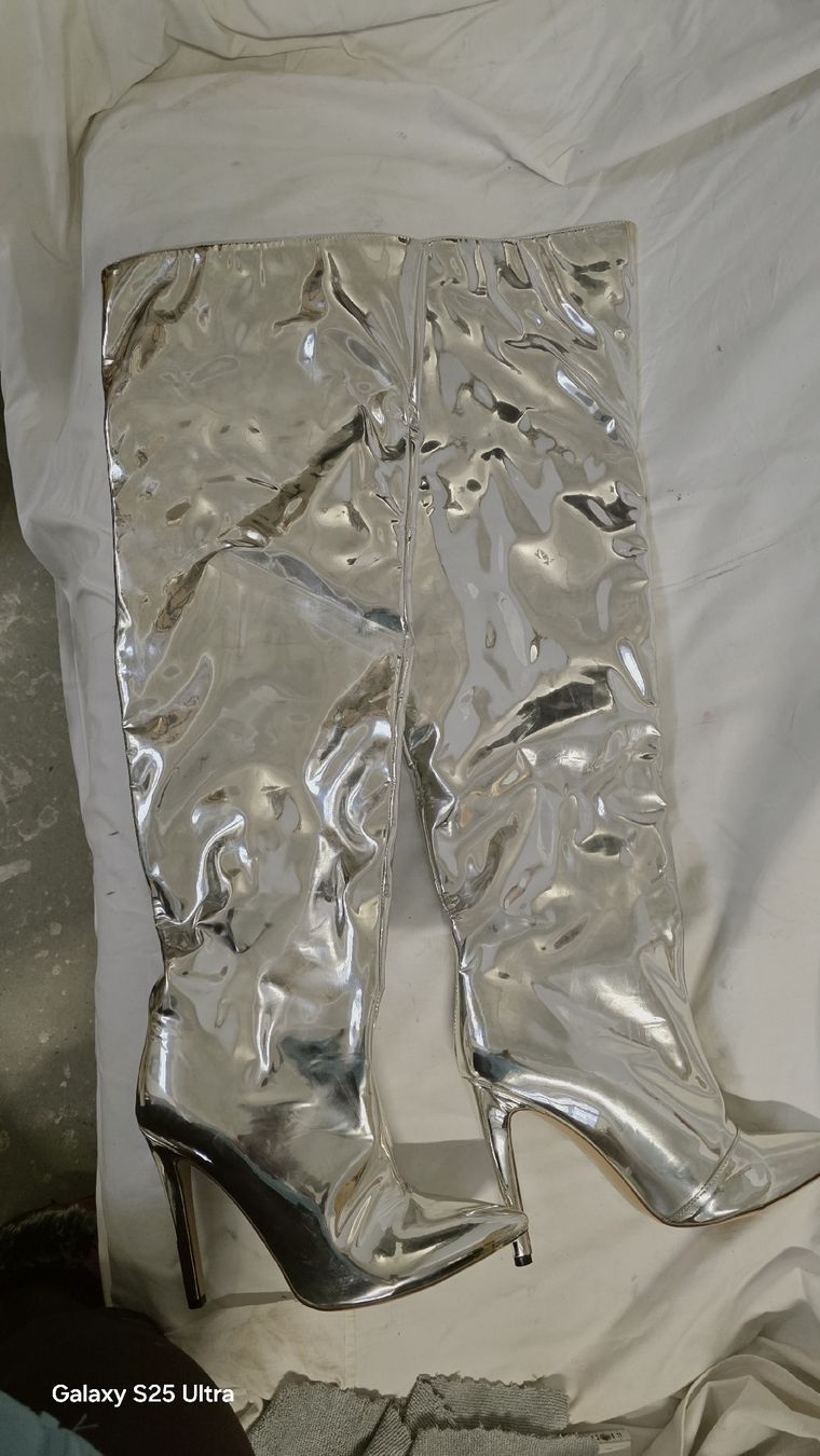 Herrenschuhe: Overknee Stiefel mit Wollfutter – Spitze Form, Gr. 43 – Gebraucht aus Hittnau von Beblue33 1