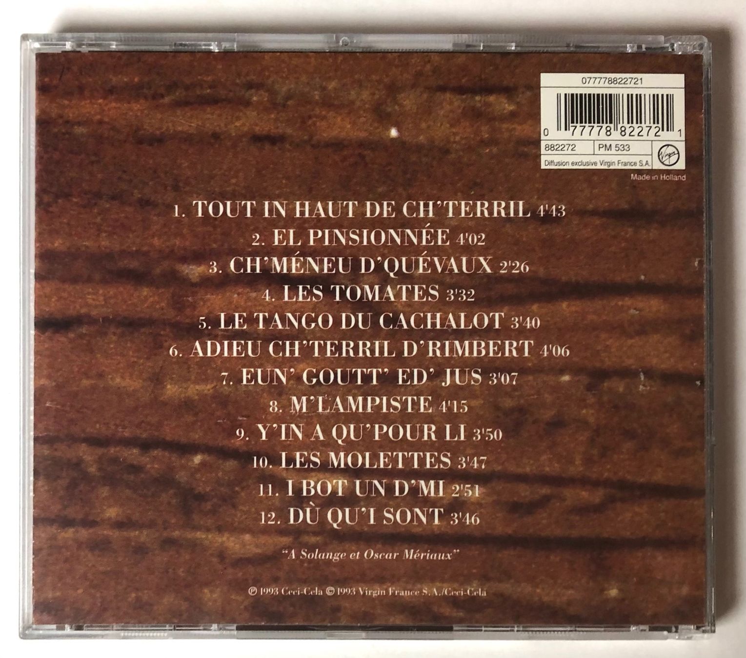 CD: RENAUD - CANTE EL' NORD – Usato da Poliez-Pittet venduto da Newtown-Records 1