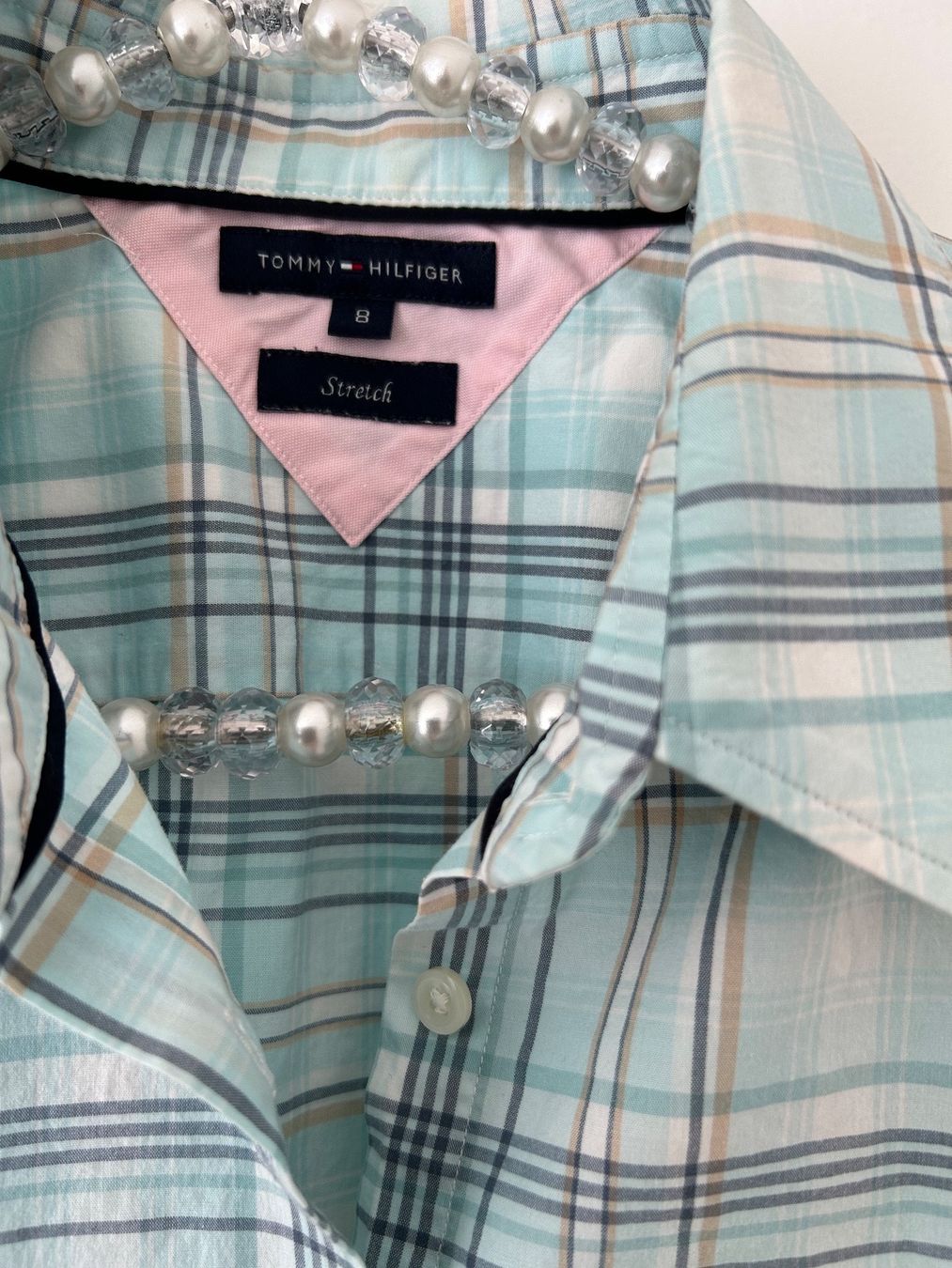 Tommy Hilfiger Camicette: Tommy Hilfiger Bluse Gr.8 (38), stretch – Usato da Horn venduto da Resvi 2