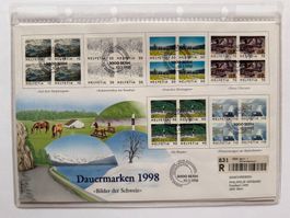 FDC Grossbrief Dauermarken Bilder der Schweiz 1998 ET
