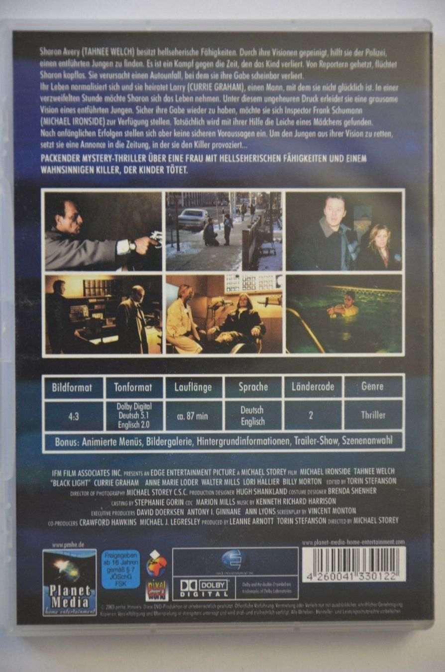 Tutti i DVDs: Black Light, Im Schatten des Killers – Nuovo (secondo la descrizione) da Wetzikon ZH venduto da bausie 1