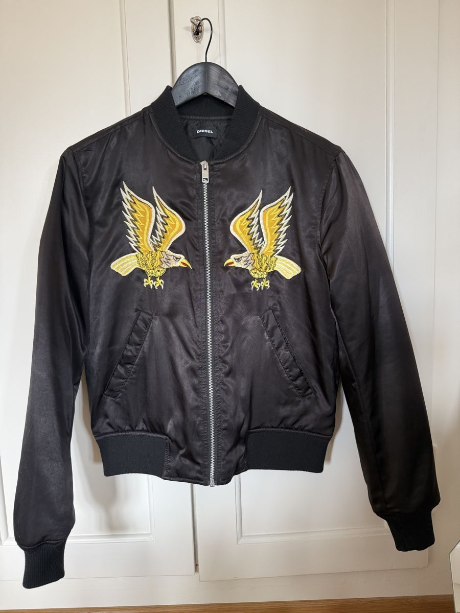 Diesel Giacche: Diesel Bomber Jacket Eagle Embroidery, Spring Fashion – Nuovo (secondo la descrizione) da Zürich venduto da shop_all