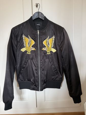 Diesel Bomber Jacket Eagle Embroidery, Spring Fashion