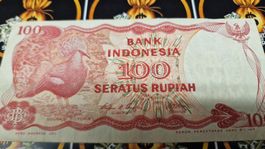 Banknote 100 Rupiah Indonesien, Jahr 1984, Top Zustand