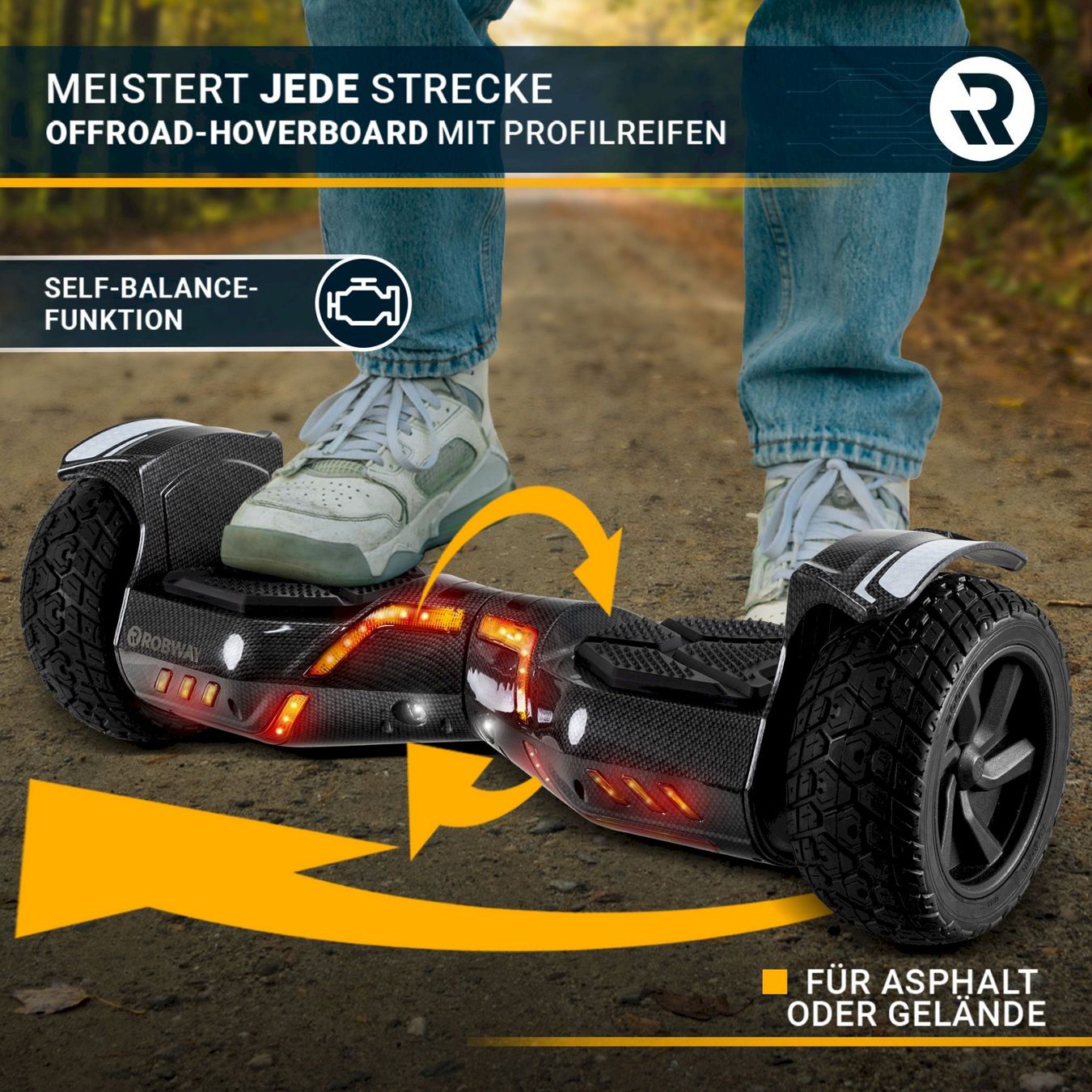 Hoverboard: Robway X2 Hoverboard 8.5 Zoll 700W – Nuovo e nell'imballaggio originale da Bottighofen venduto da zaap 5