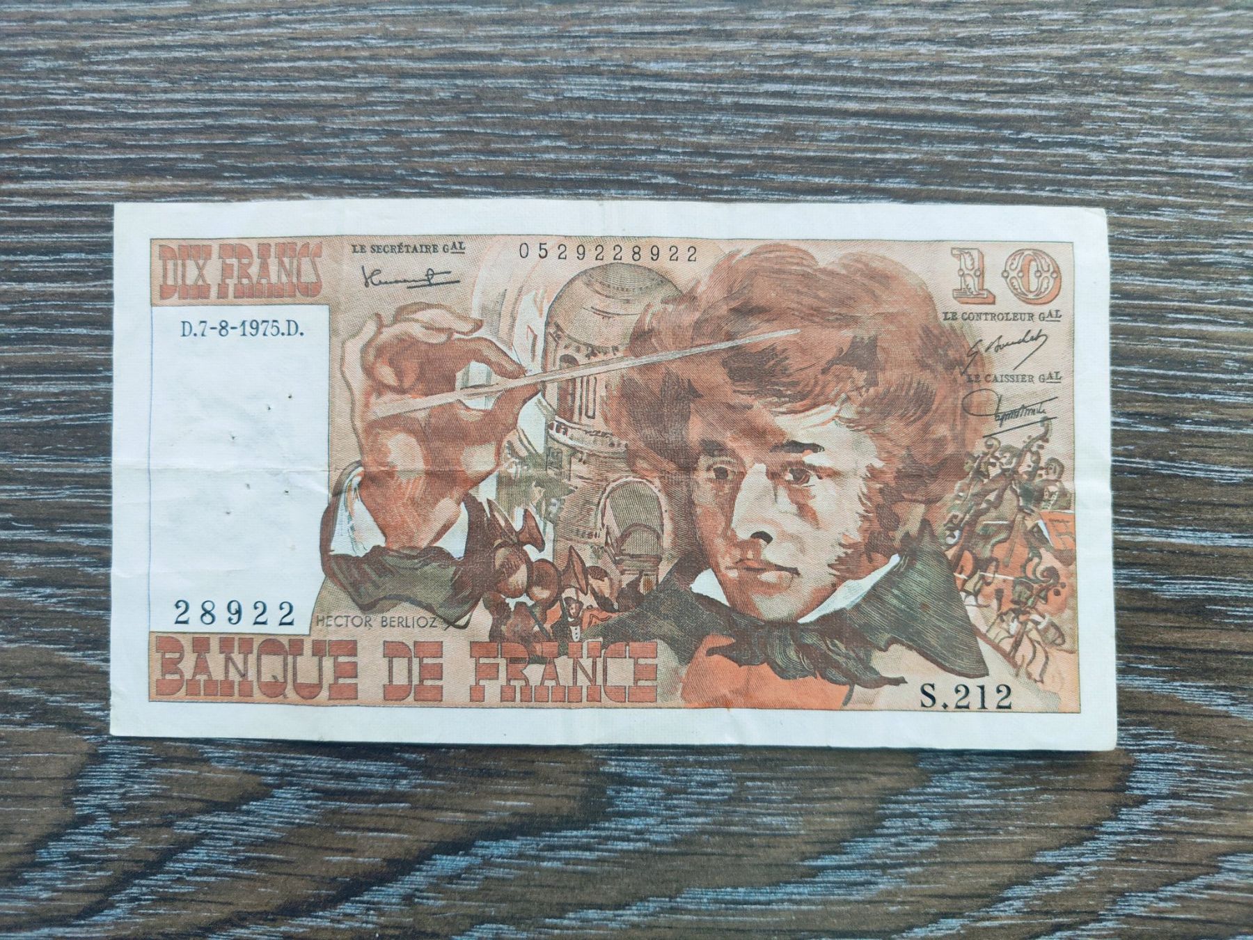 Banknoten: Frankreich 10 Francs 1975 !!!!!!! – Gebraucht aus Flaach von Lonzo99