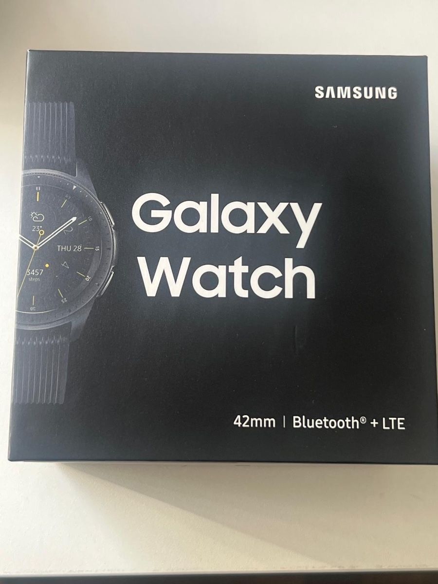 Samsung Smartwatch: Samsung Galaxy Watch 42mm Bluetooth LTE Midnight Black – Neu (gemäss Beschreibung) aus Muralto von jac_hkz5