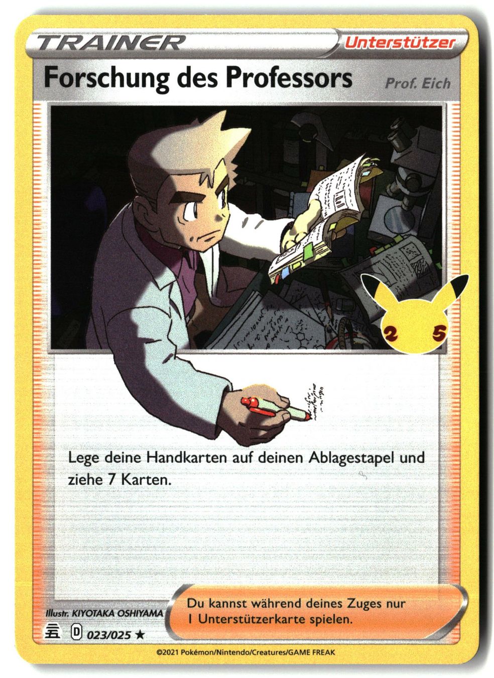 Pokémon Carte collezionabili: Forschung des Professors #23 Pokemon Celebrations – Usato da Feuerthalen venduto da Plazatoys