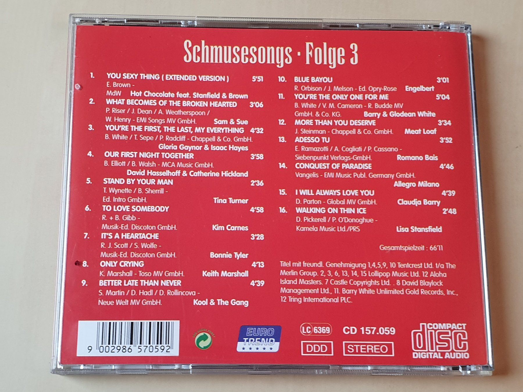 CDs: Schmuse Songs Vol. 3 – Gebraucht aus Stansstad von collectorsshop 1