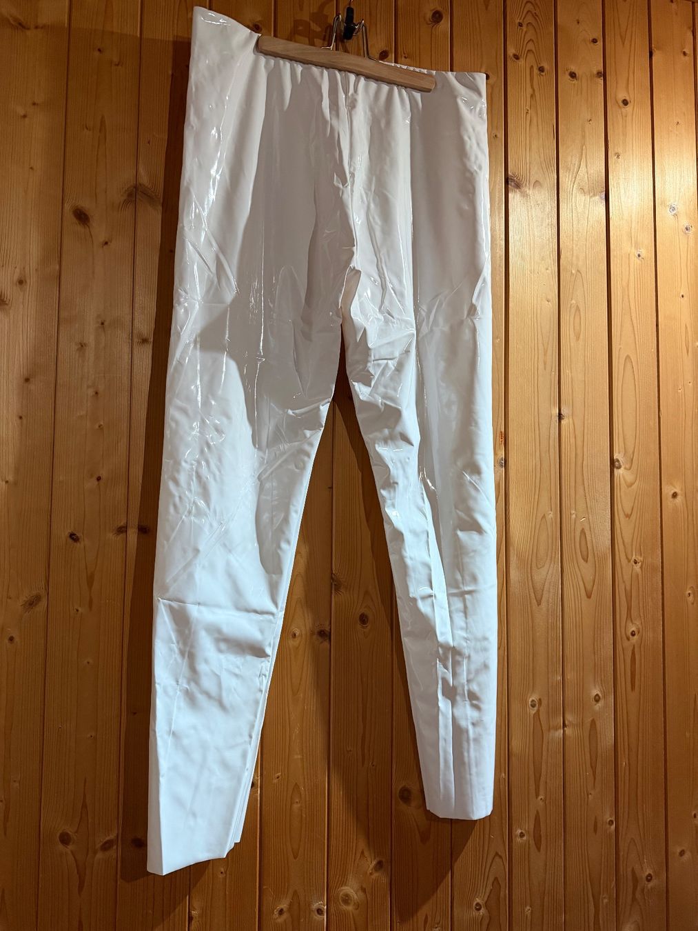Leggings: Vinyl Lack Leggings Weiss – Nuovo e nell'imballaggio originale da Uetendorf venduto da Stoun 6