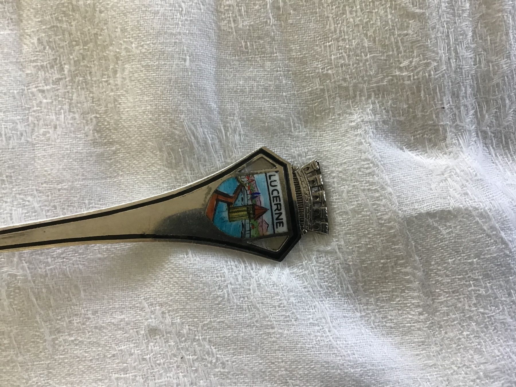Löffel: Löffel, Mocca, Souvenir, silbern, Luzern – Gebraucht aus Oberdorf NW von Walenstock01 2