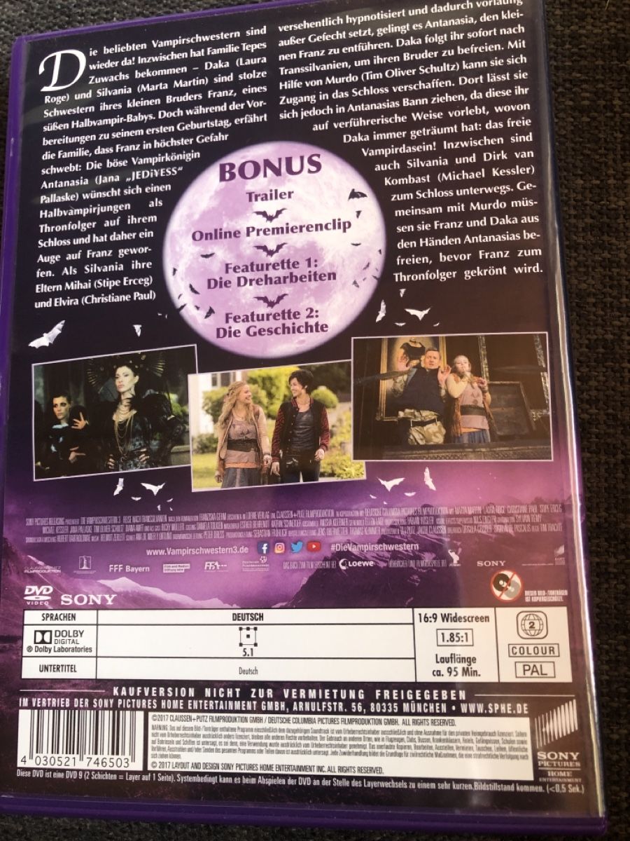 Tutti i DVDs: DVD, die Vampir Schwestern 3 – Usato da Balsthal venduto da Katzenfan99 1