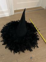 Schwarzer Hut mit Federn - Halloween Kostüm 🧙‍♀️ 50